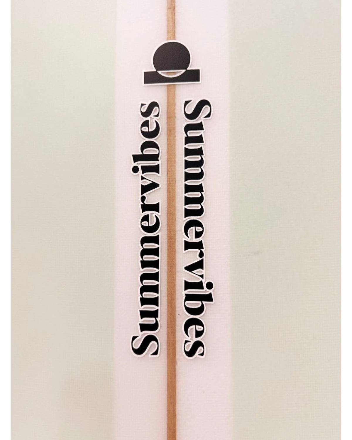 Summer vibes Classic Longboard Noserider Single Fin Surfboard - 9'1 - Mint