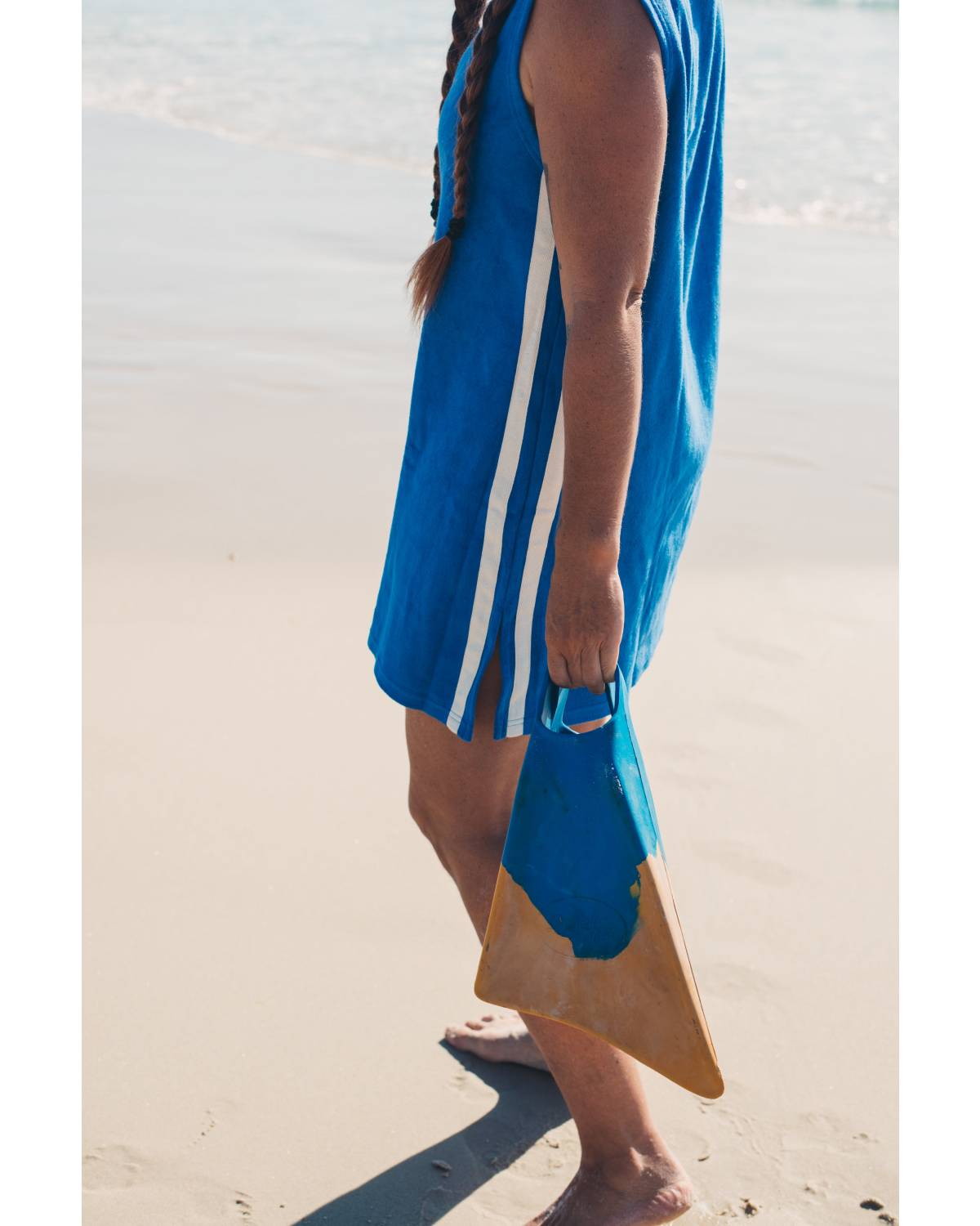 Sporty Terry Dress Cobalt