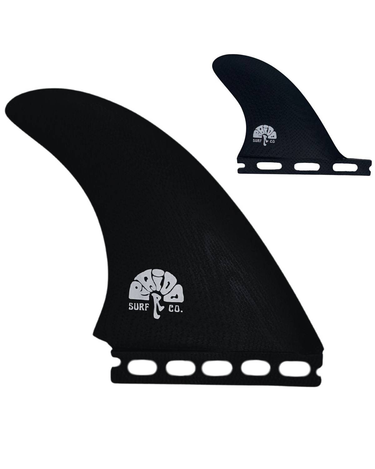 Dark Upright Twin Fin + Trailer Stabiliser