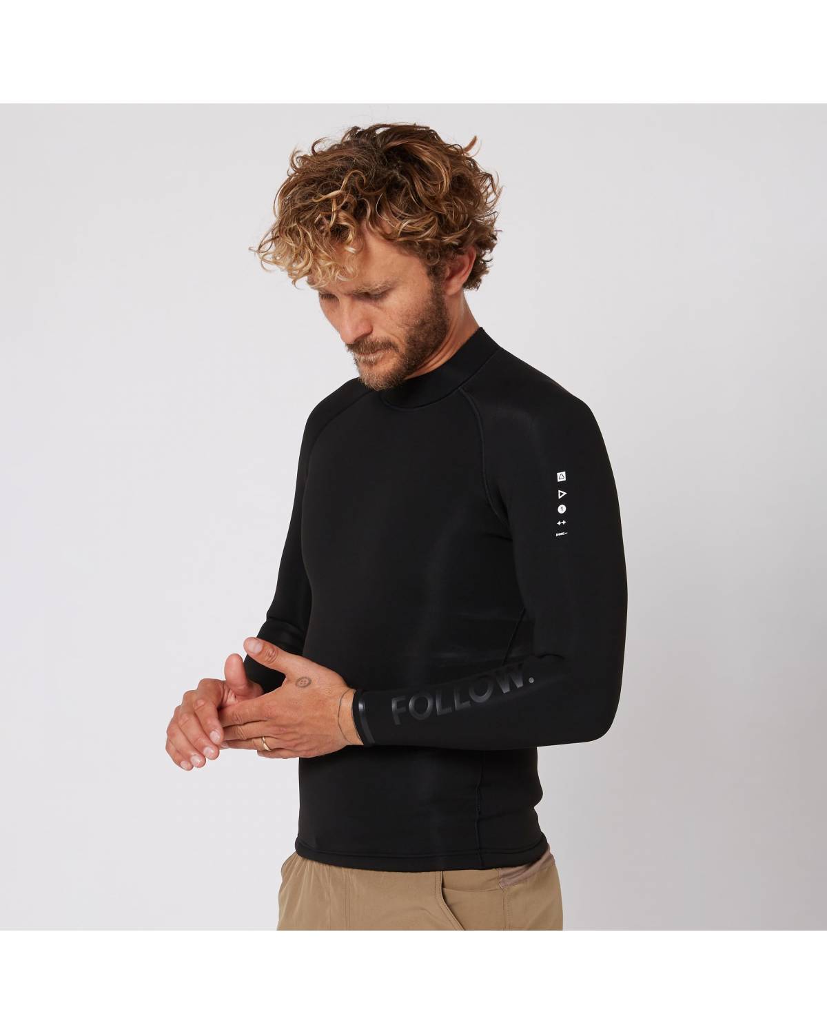 Follow P1 Ocena 1mm Wetty Top - Black