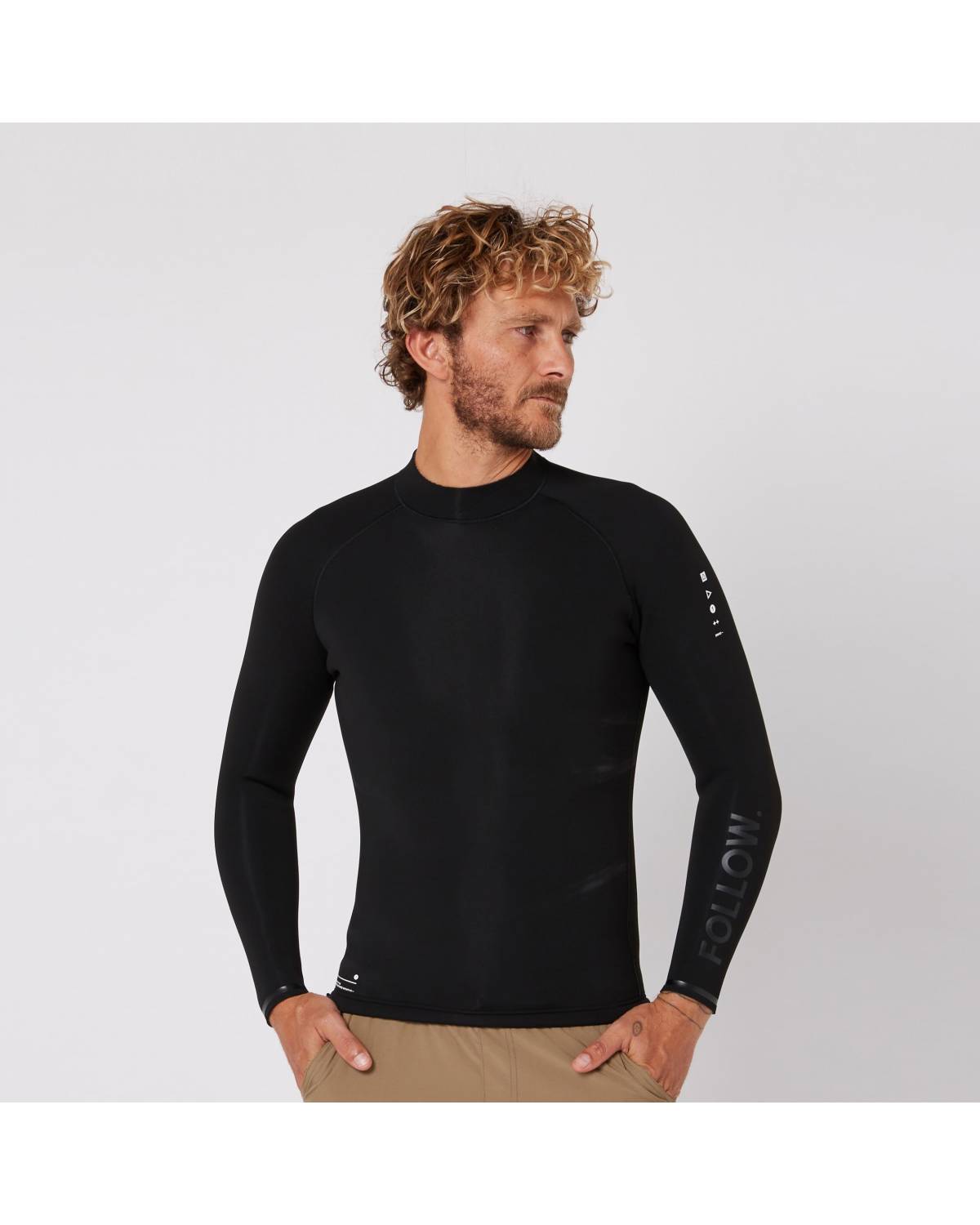 Follow P1 Ocena 2mm Wetty Top - Black