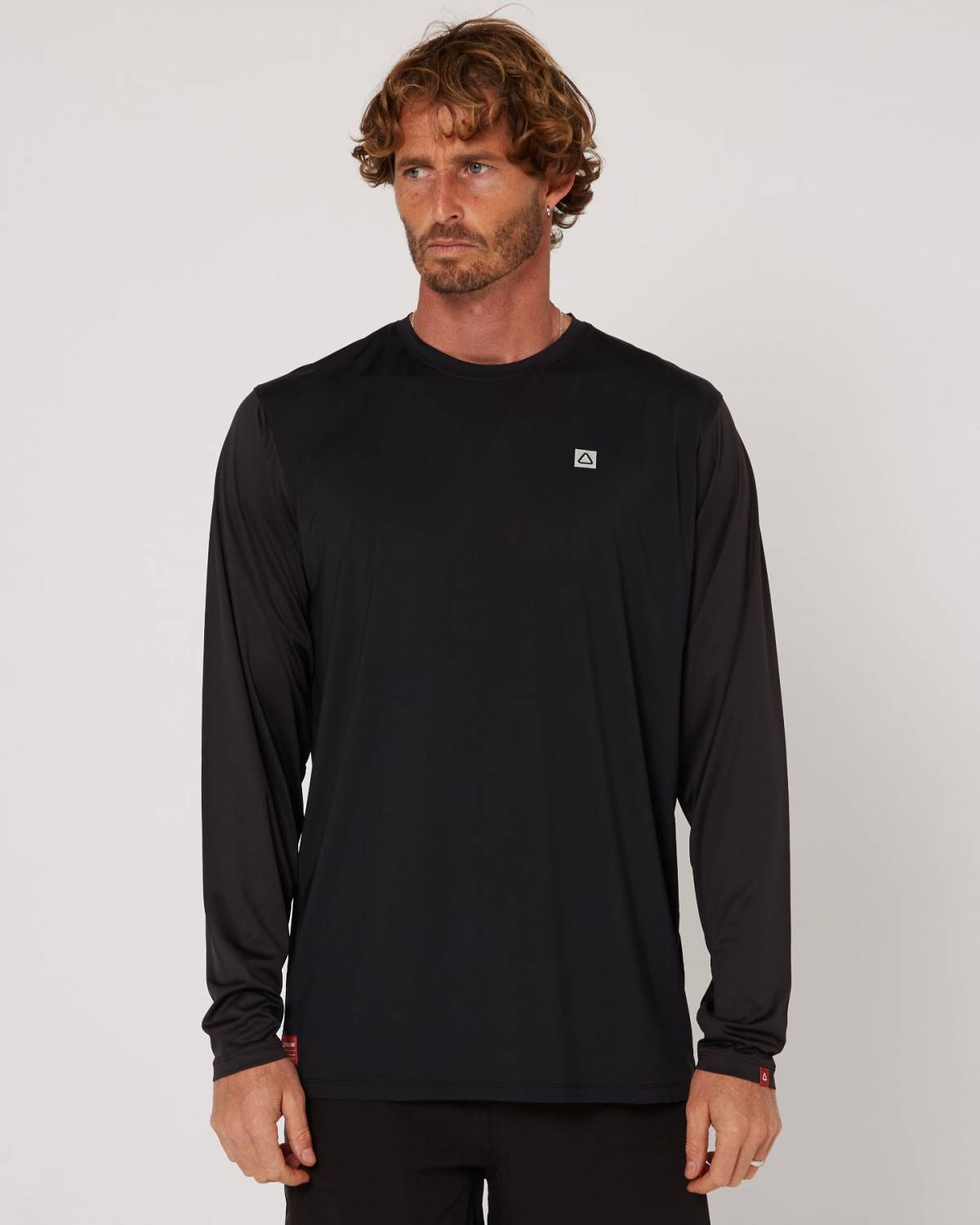 Follow Hybrid Tee L/S - Charcoal/Black 1
