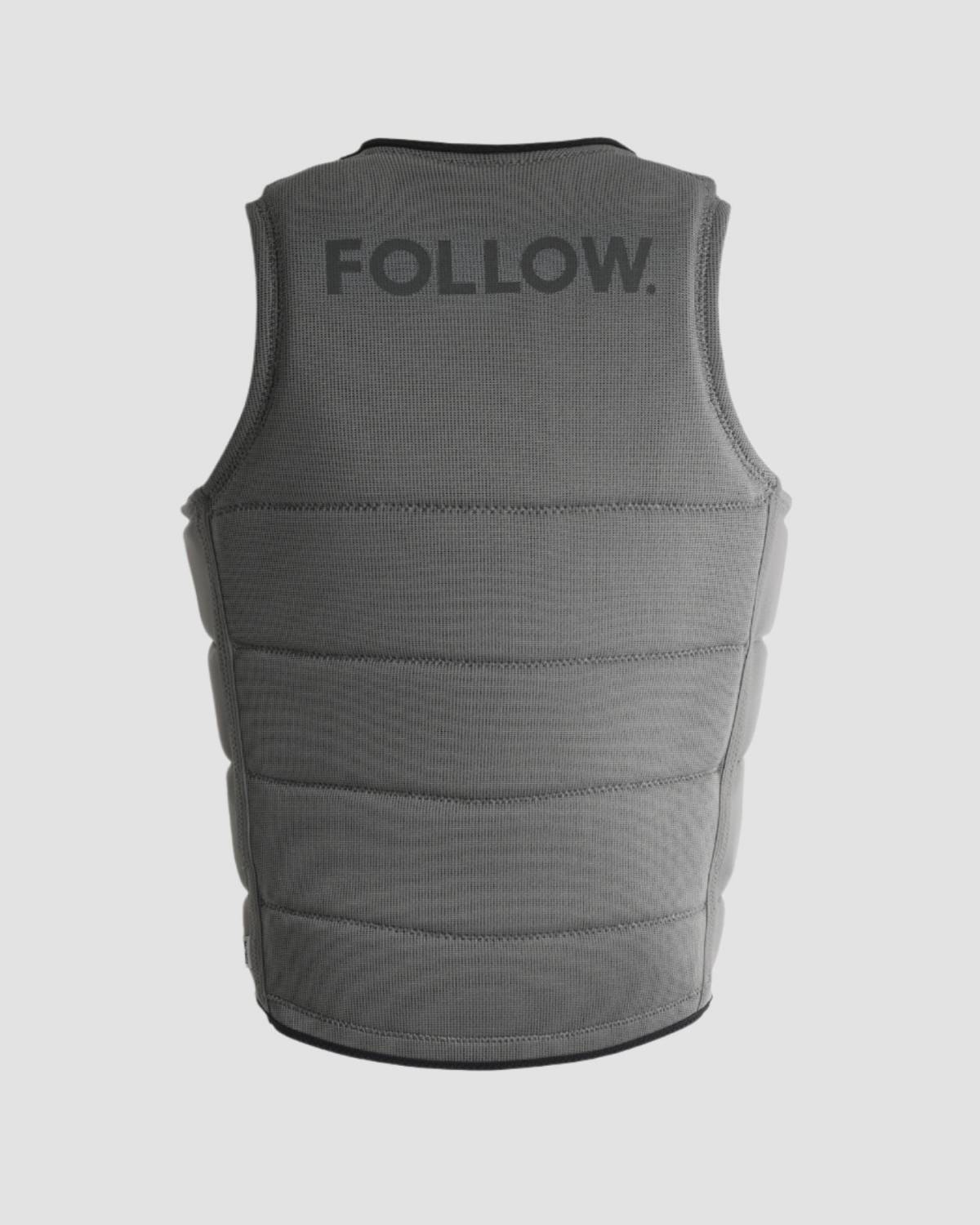 Follow Section Mens Impact Vest - Stone back