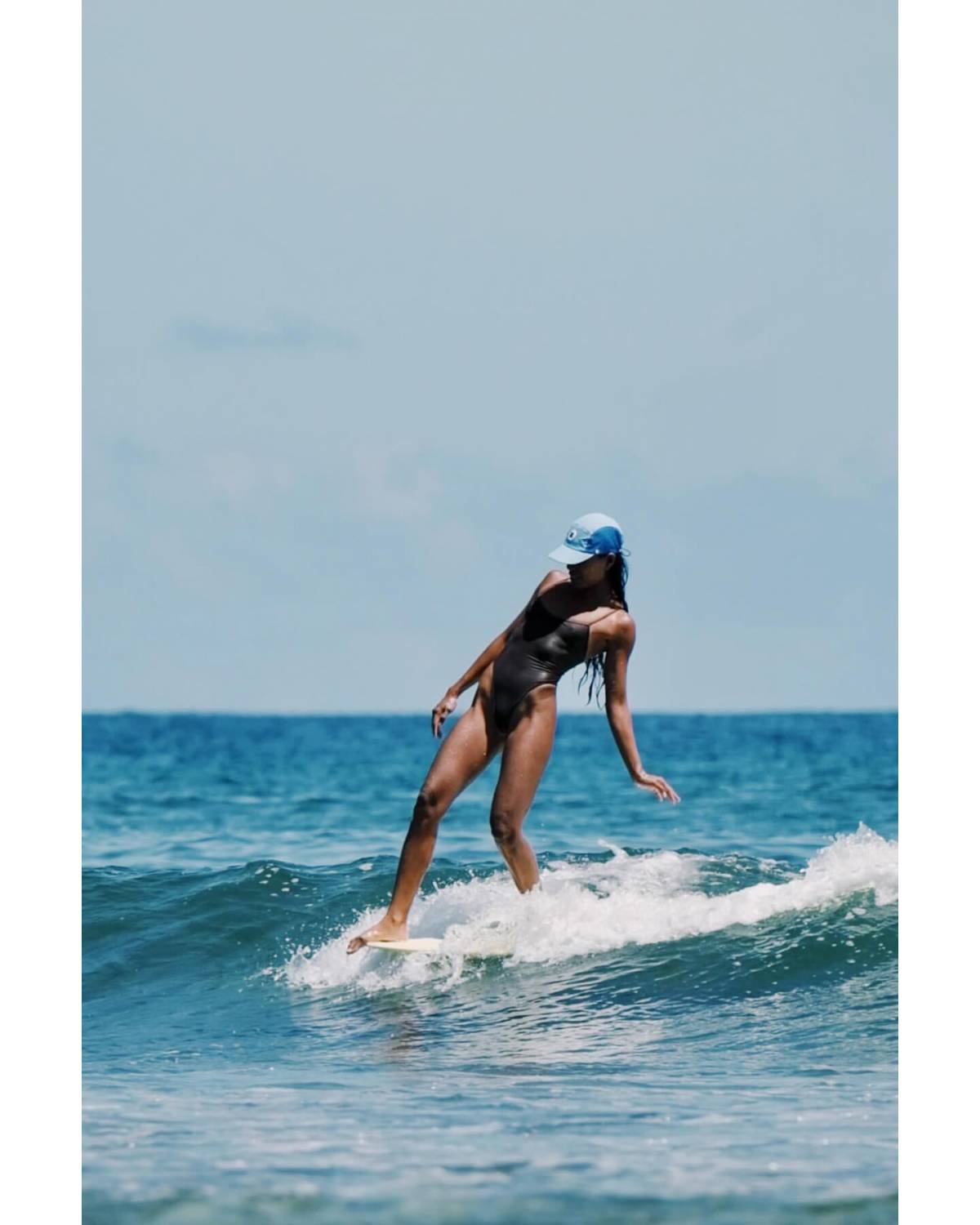 Lifestyle surfing action shot