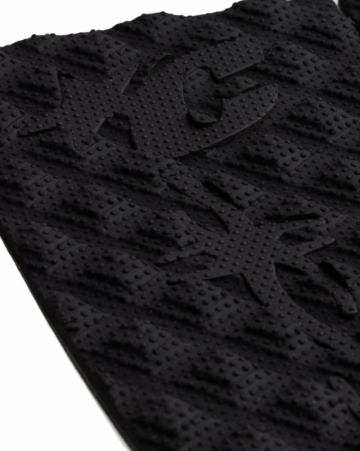 Close-up of logo on traction pad