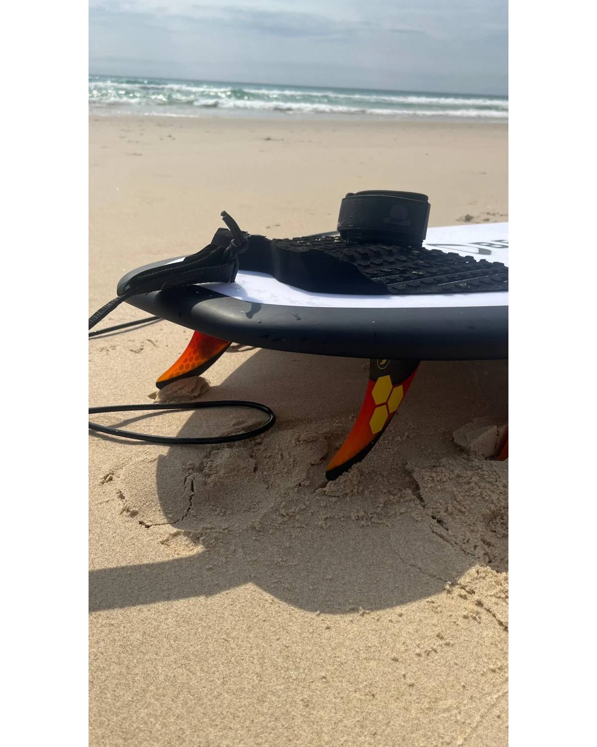 Summer vibes Session 5ft Surfboard Leash Leg rope - Black - Summer vibes