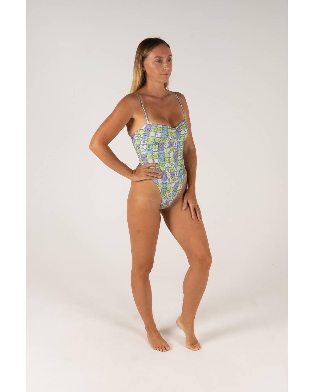 one piece, cosy, swimwear, inner relm, kindness, high waist, ladies, sustainable, australia