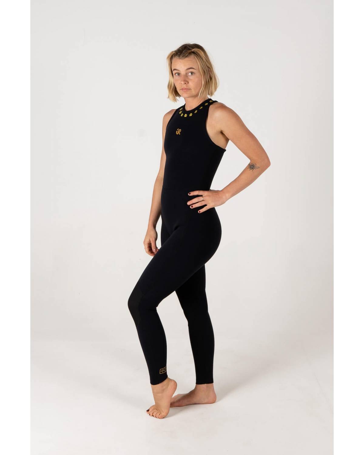 Back view on white background