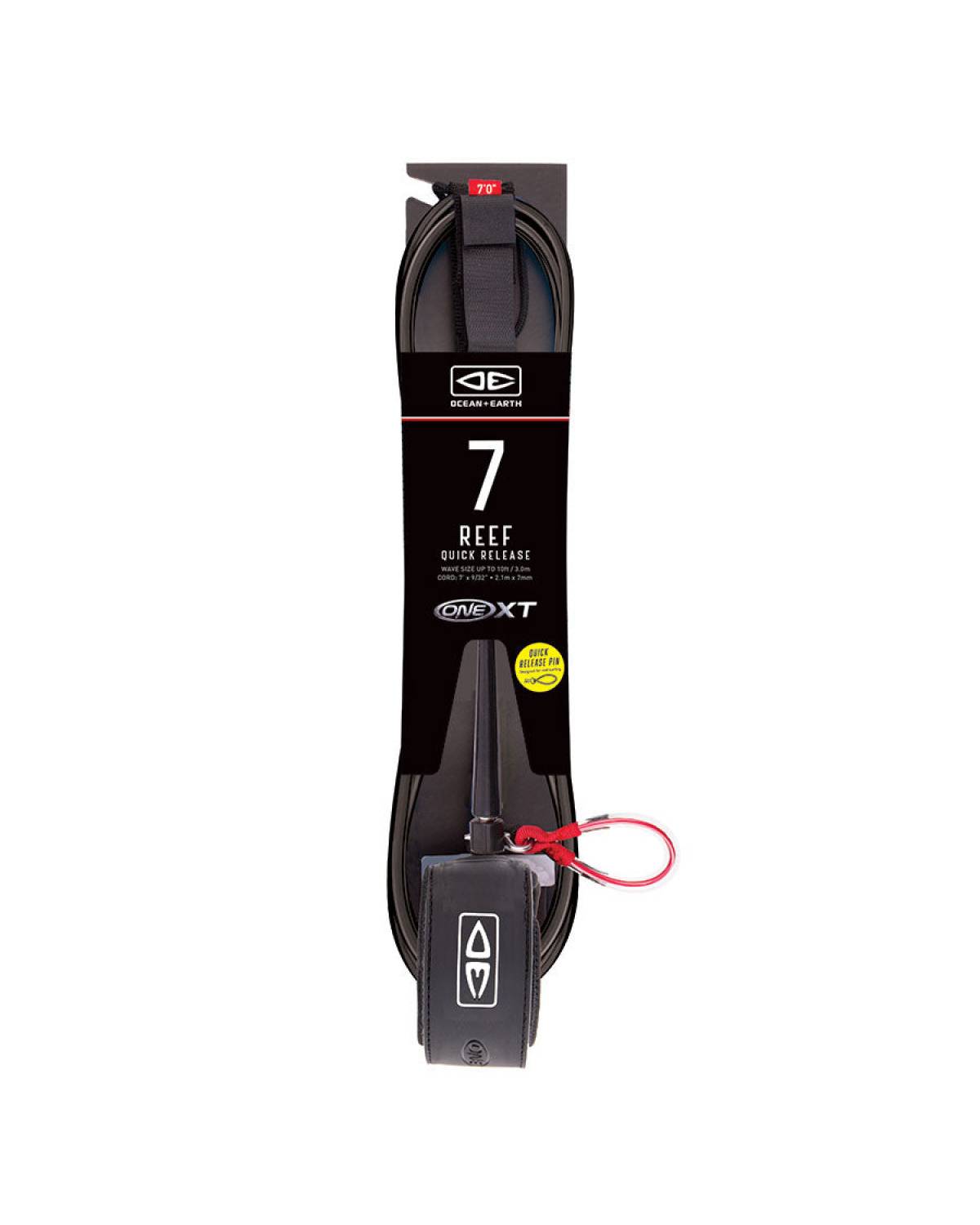 Surfboard Leash | Reef Quick Release One-XT - 7ft | Ocean and Earth