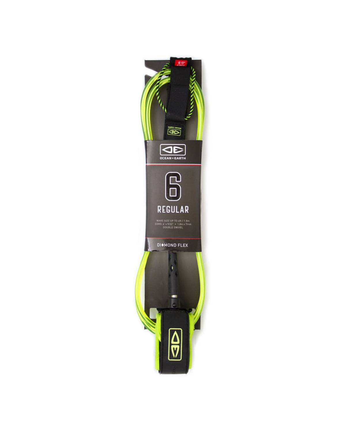 Surfboard Leash | Diamond Flex Regular - 6ft | Ocean and Earth