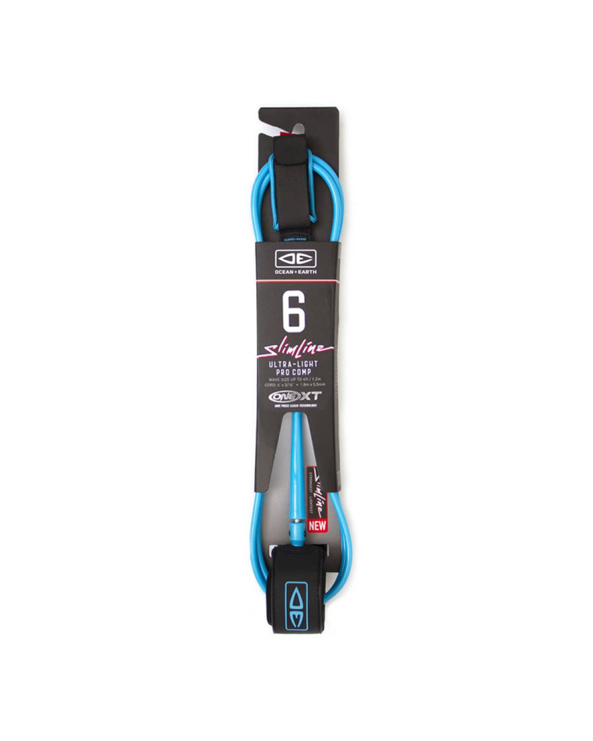 Blue Slimline Leash Packaged