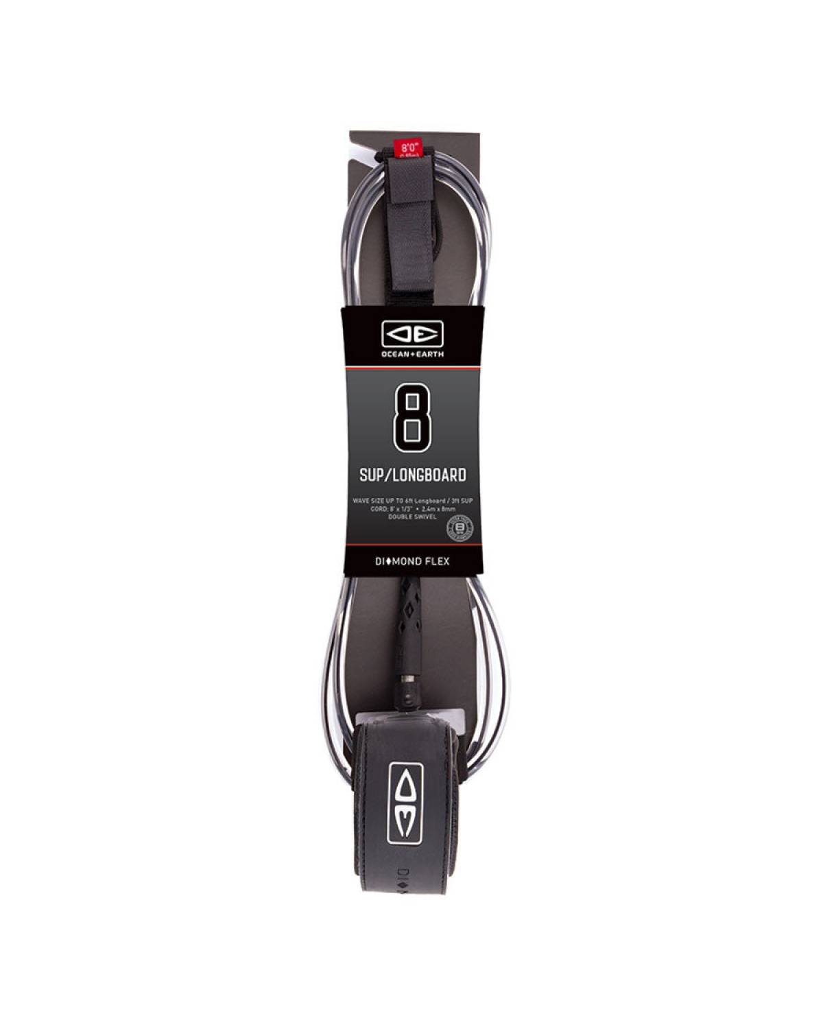 Packaged leash front view