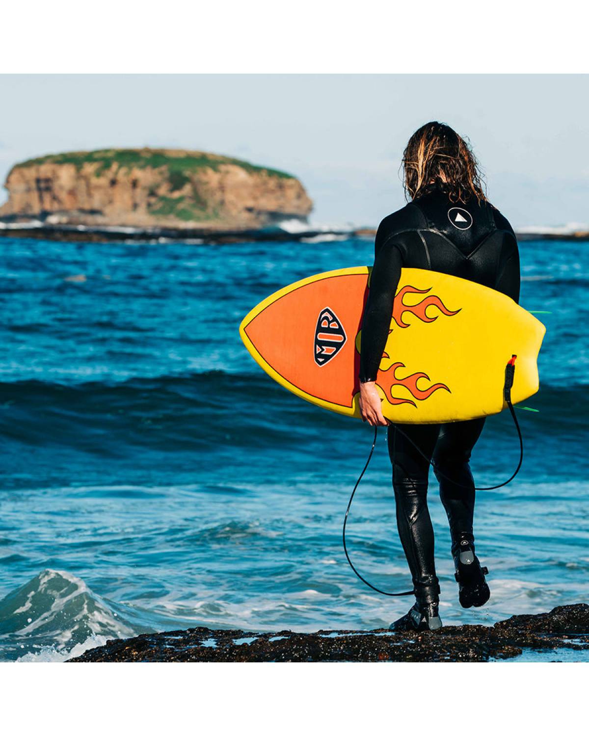 Ocean & Earth | MR Epoxy Twin Fin Softboard 6'0" | Flame