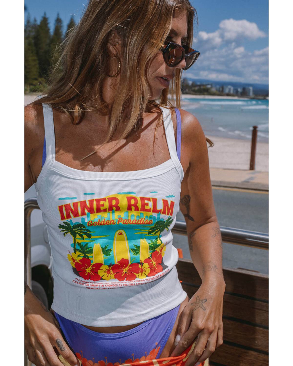 Tourist Tank Singlet | White