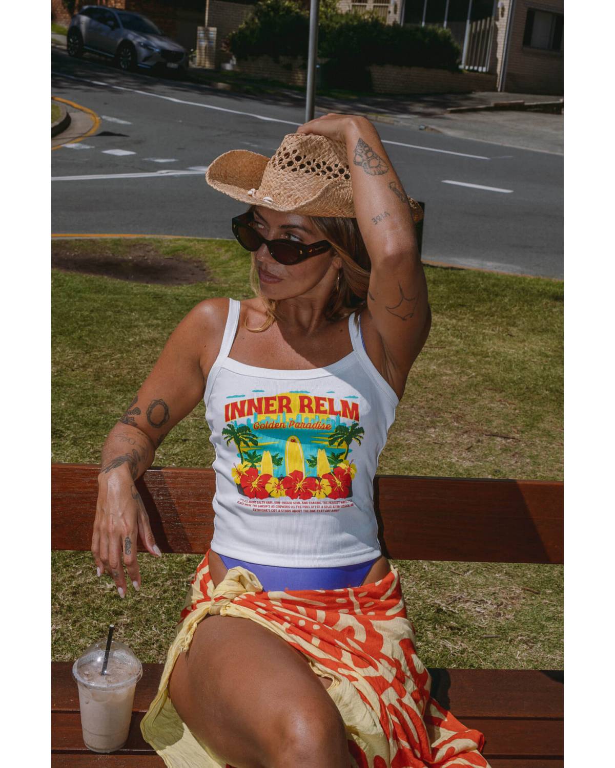 Tourist Tank Singlet | White