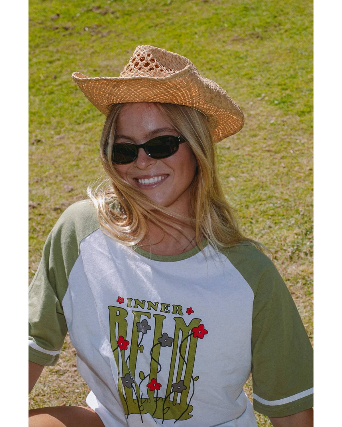 ChillZone Raglan Tee - White/green