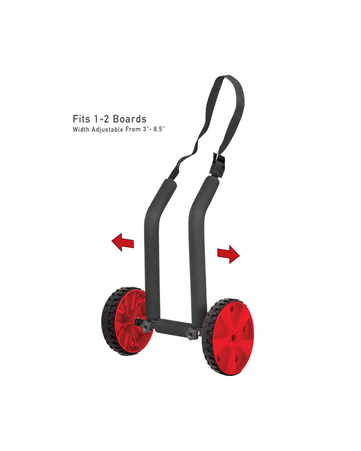 Ocean & Earth | Double SUP / Longboard Trolley | Black
