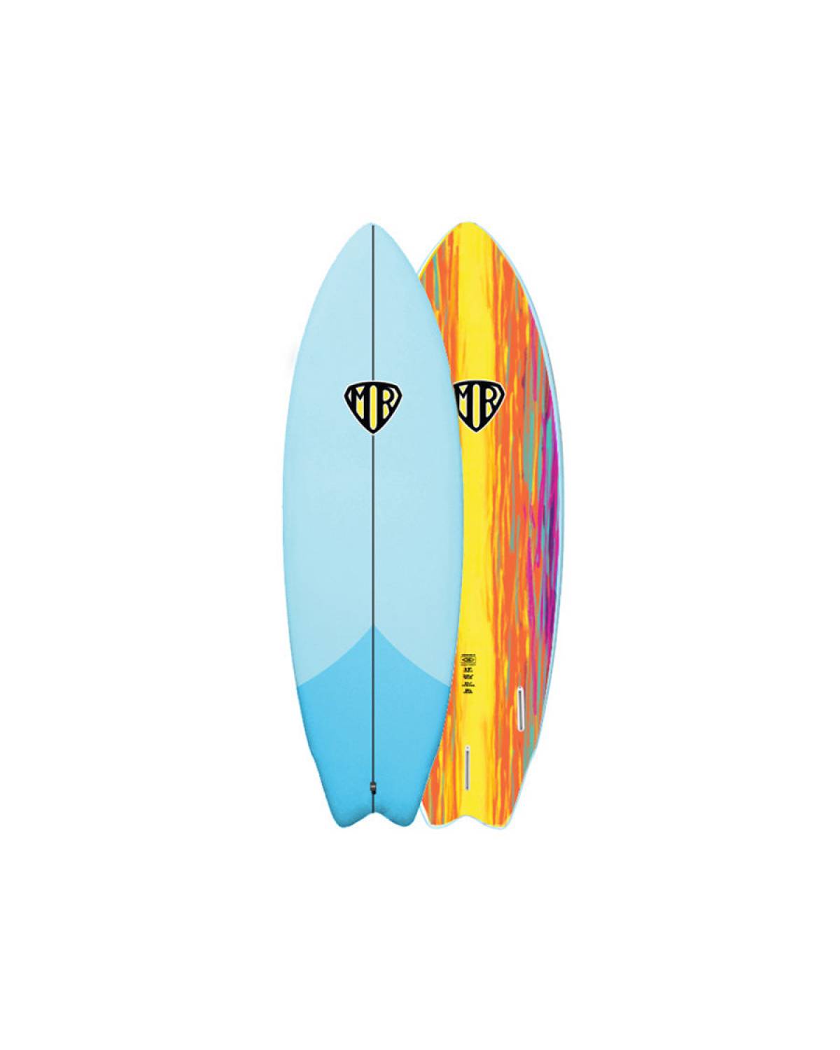 Ocean & Earth | MR Epoxy Twin Fin Softboard 5'6" | Pastel Blue