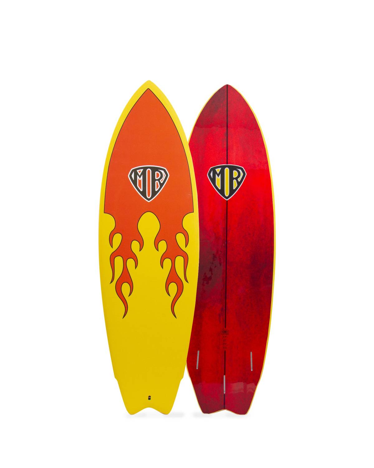 Ocean & Earth | MR Epoxy Twin Fin Softboard 6'0" | Flame22