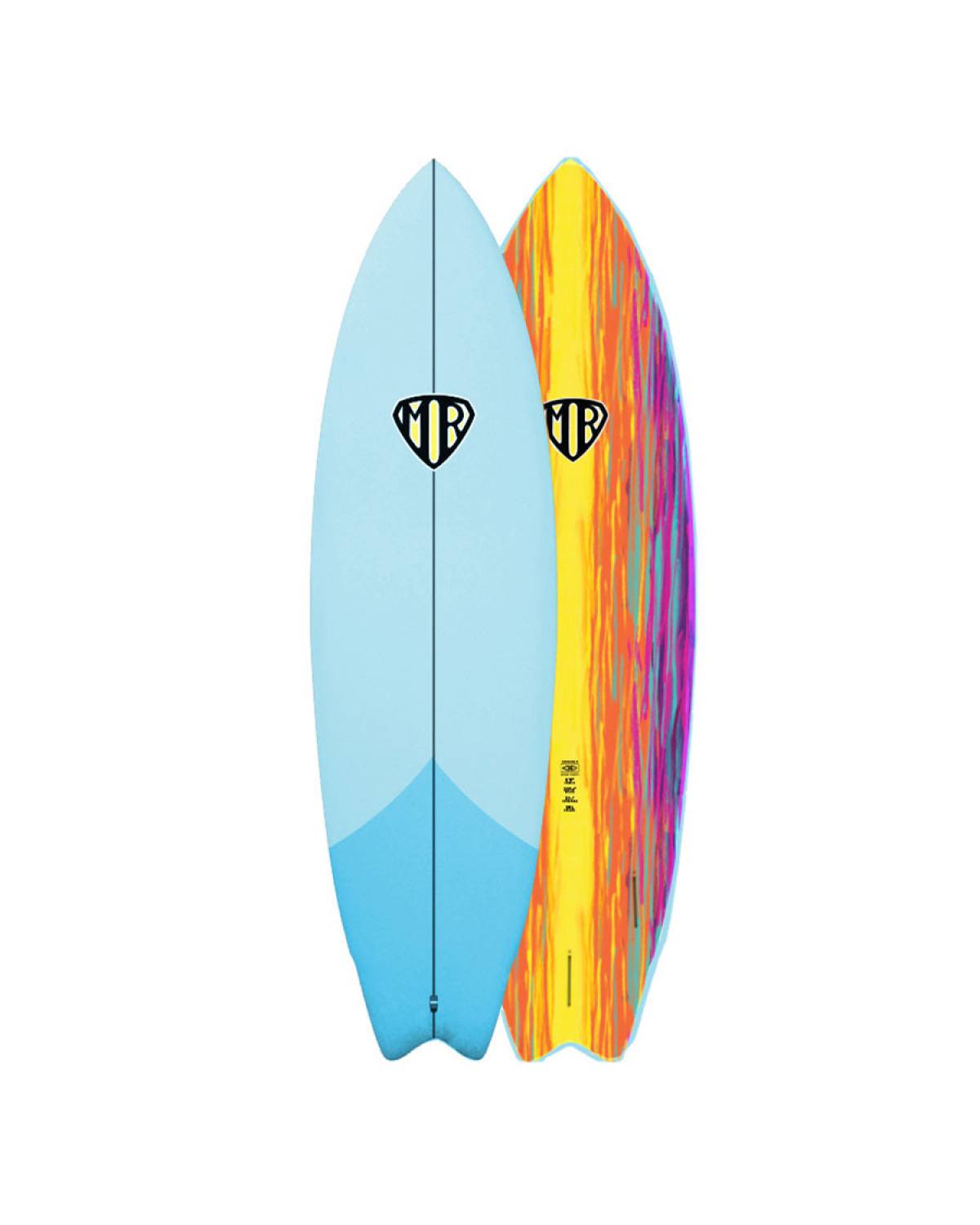 Ocean & Earth | MR Epoxy Twin Fin Softboard 7'0" | Pastel Blue