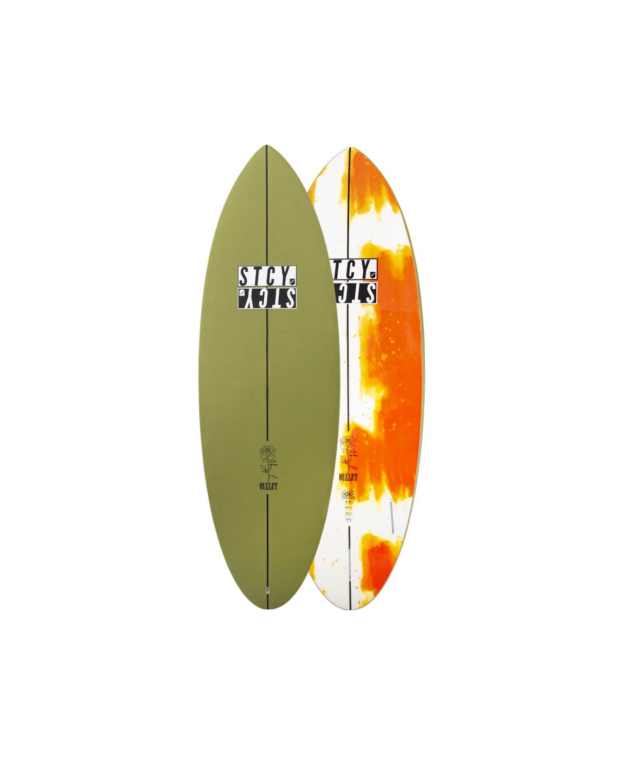 Ocean and Earth | Stacey Bullet Epoxy Soft 5'4" | Olive