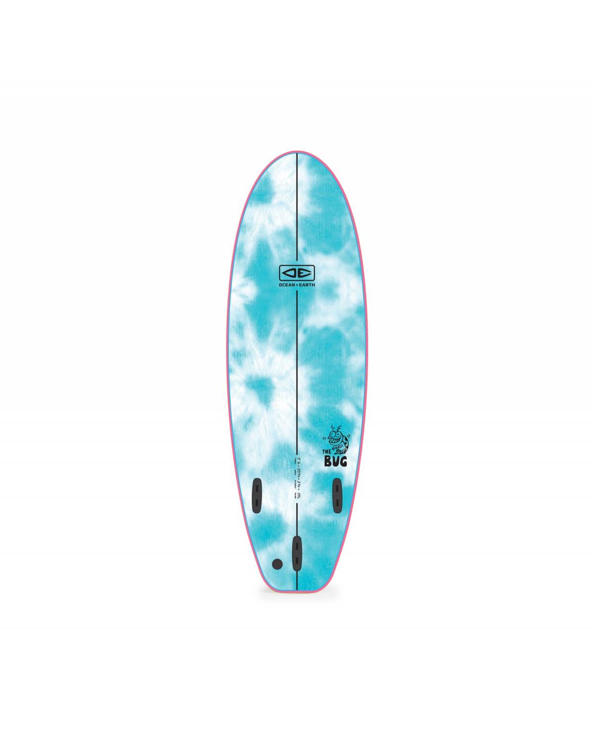 Pink Bug Softboard bottom view
