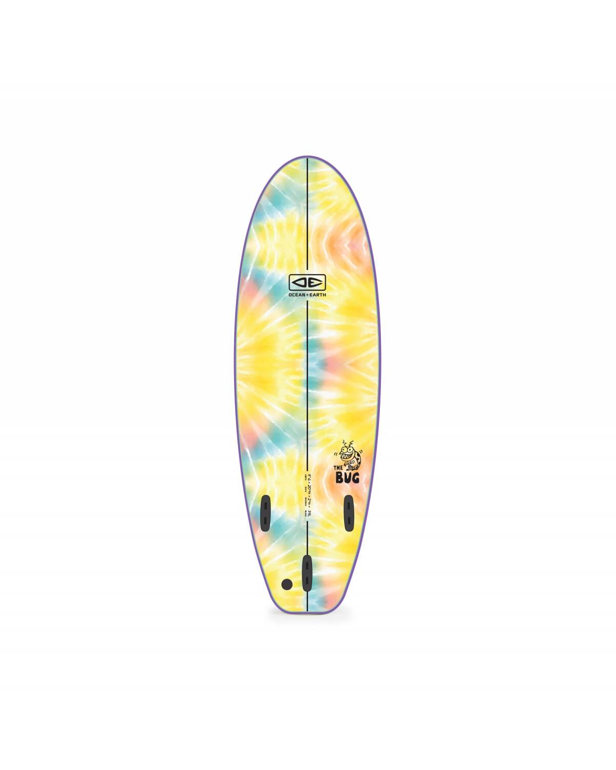 Tie-dye Bug Softboard bottom