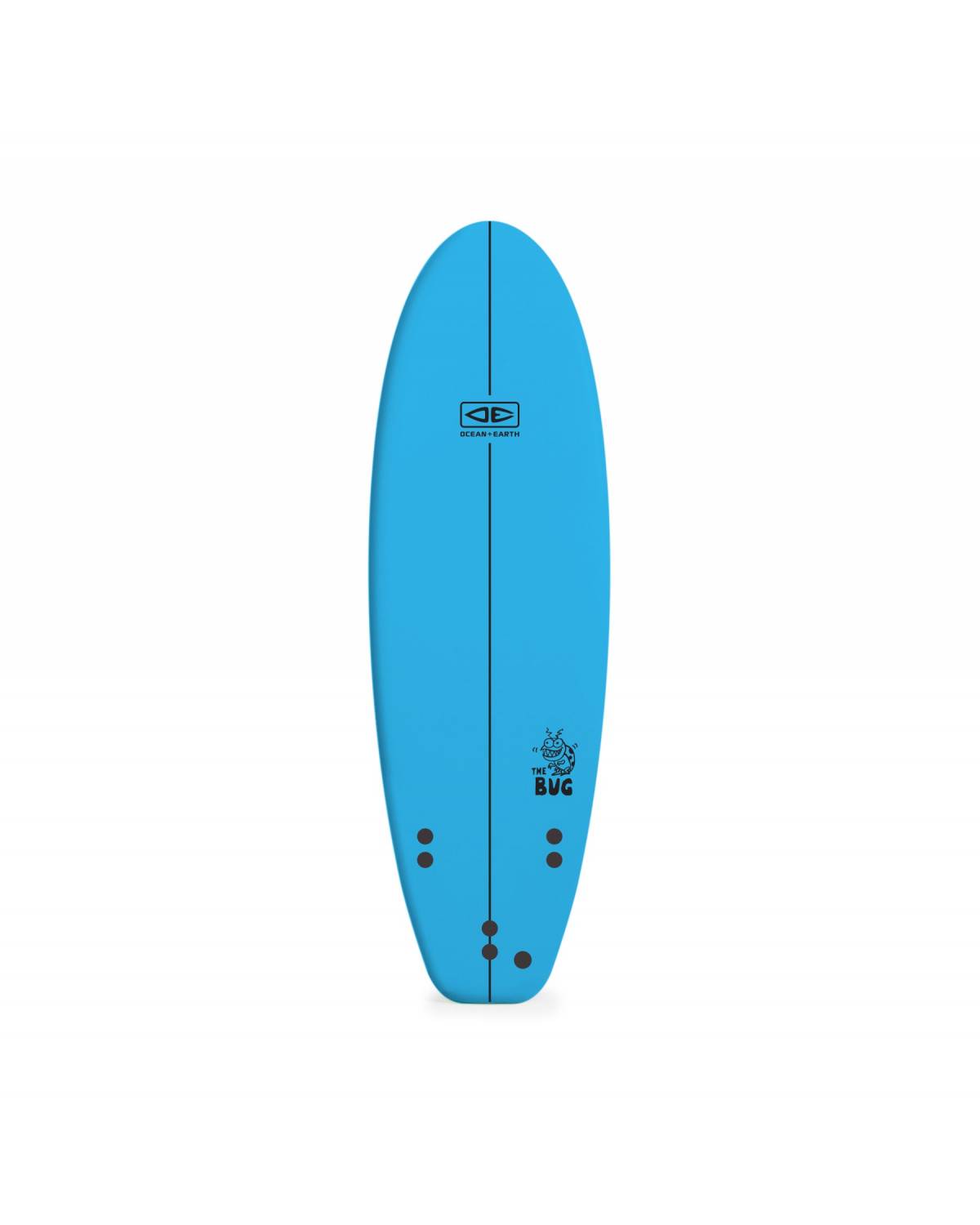 Blue softboard top view