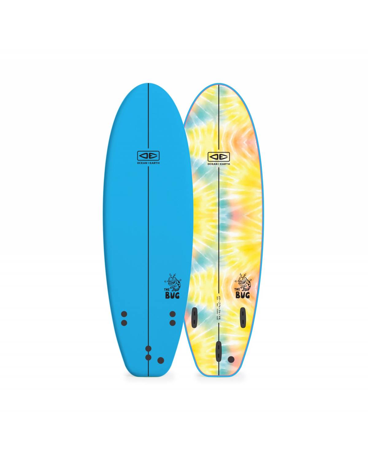 Blue Bug Softboard front and back