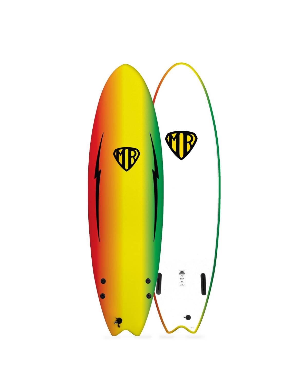 Ocean & Earth | MR Ezi-Rider Twin Fin 6'6" | Rasta