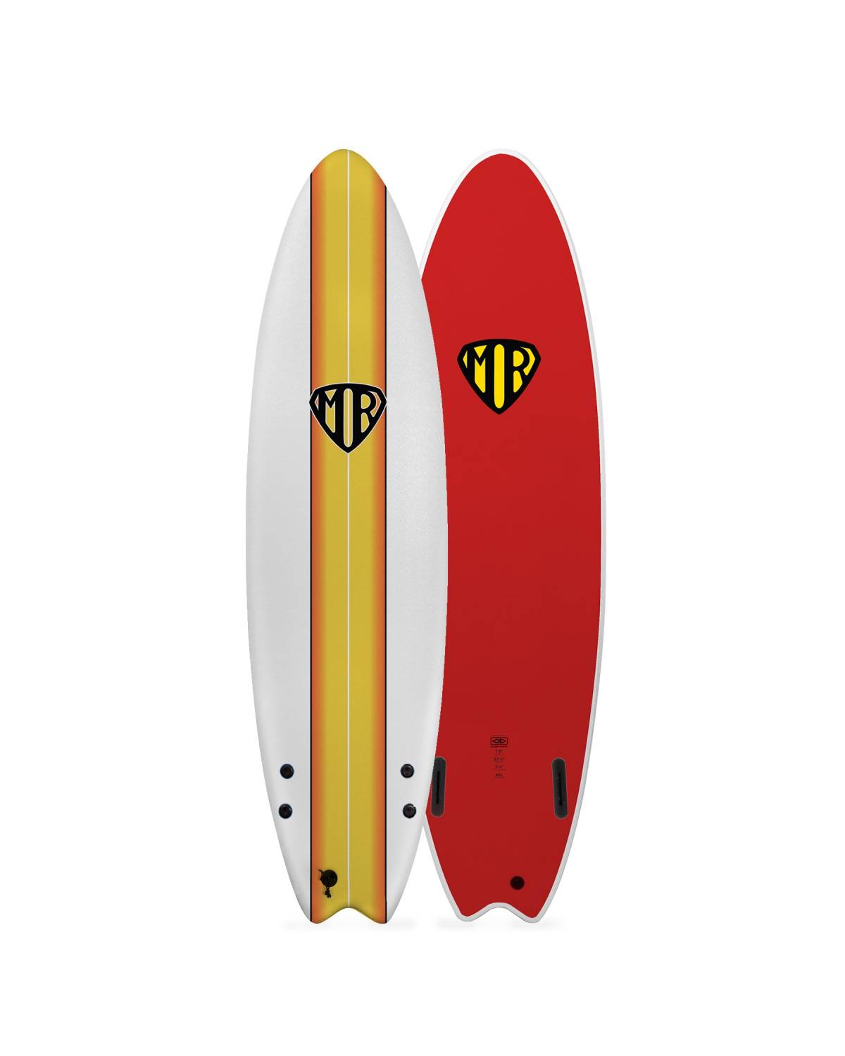 Ocean & Earth | MR Ezi-Rider Twin Fin 7'0" | White