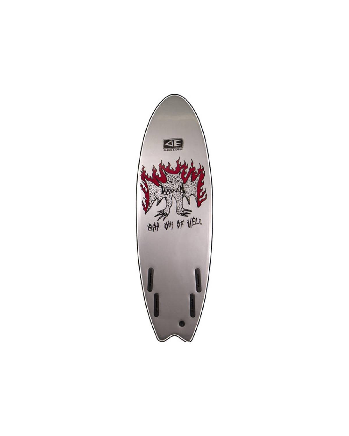  Ocean & Earth | Bat Outta Hell Ezi-Rider 5'6" Quad | Black