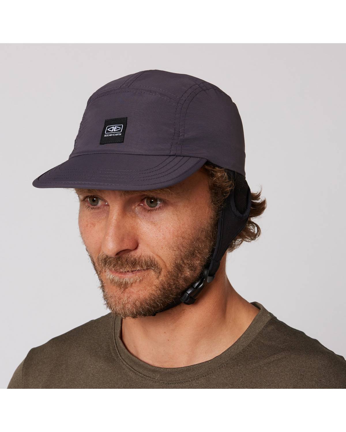 Ocean & Earth | Indo 5 Panel Surf Cap | Charcoal