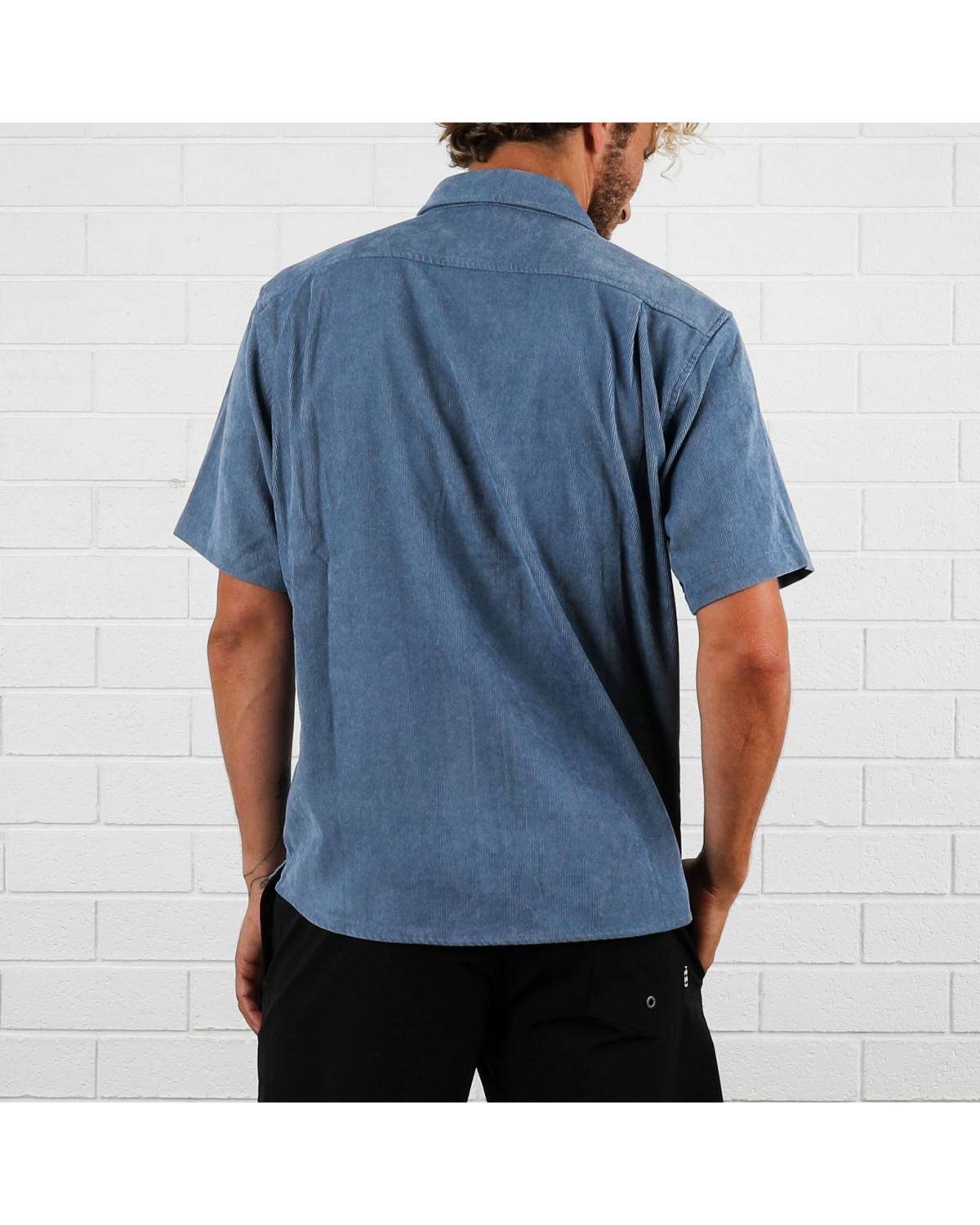 Whaler Cord S/S Shirt - Marine