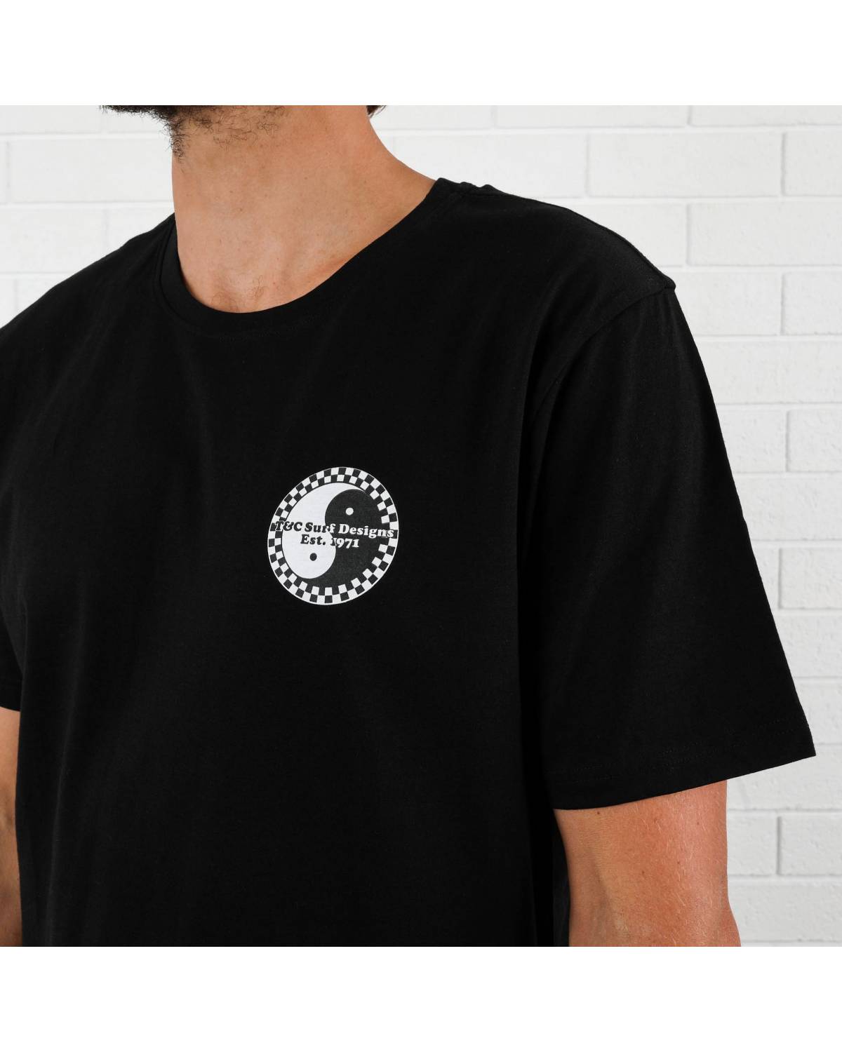 Icon Checker Tee - Black/Lilac