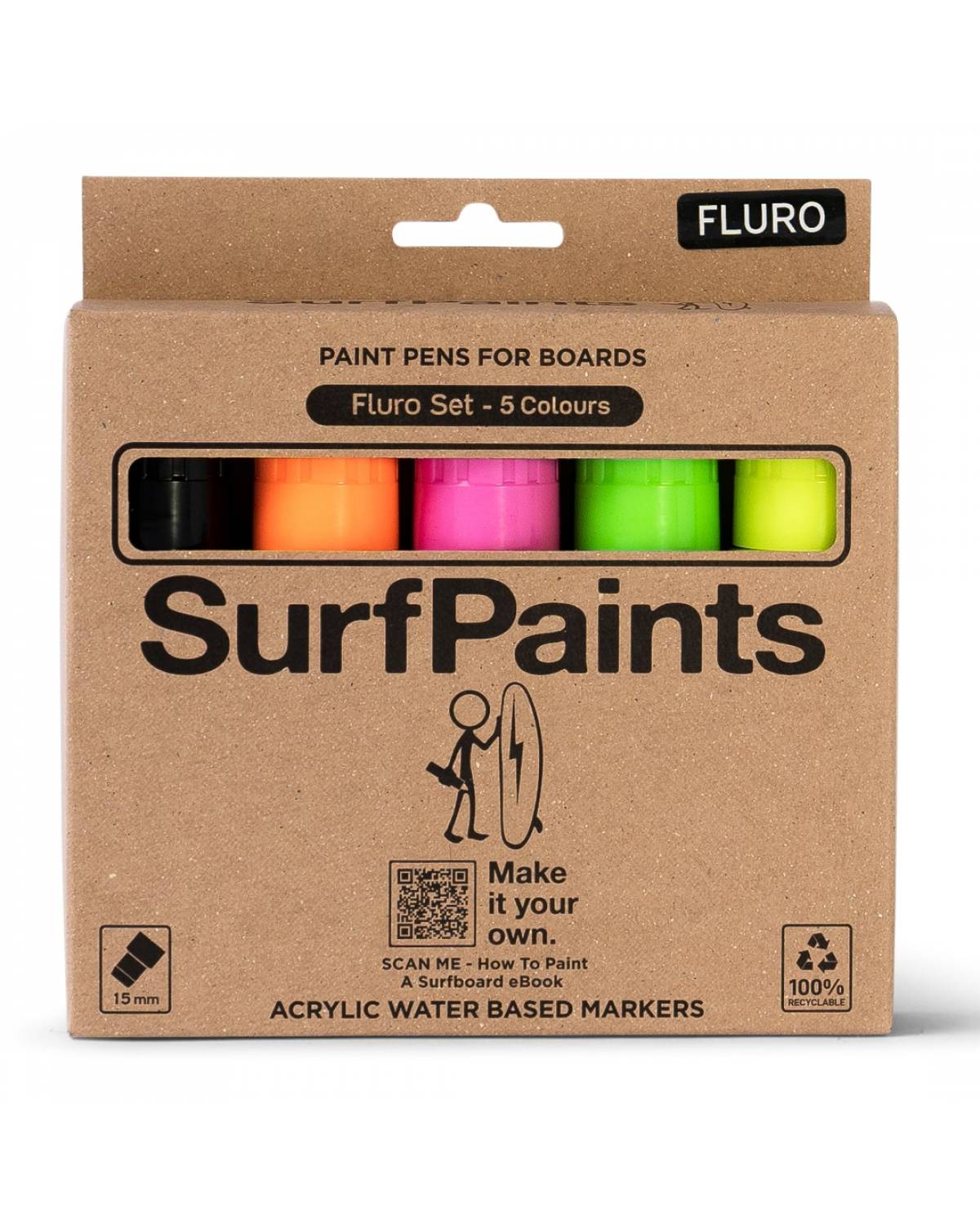 Surf Paints Fluro Set