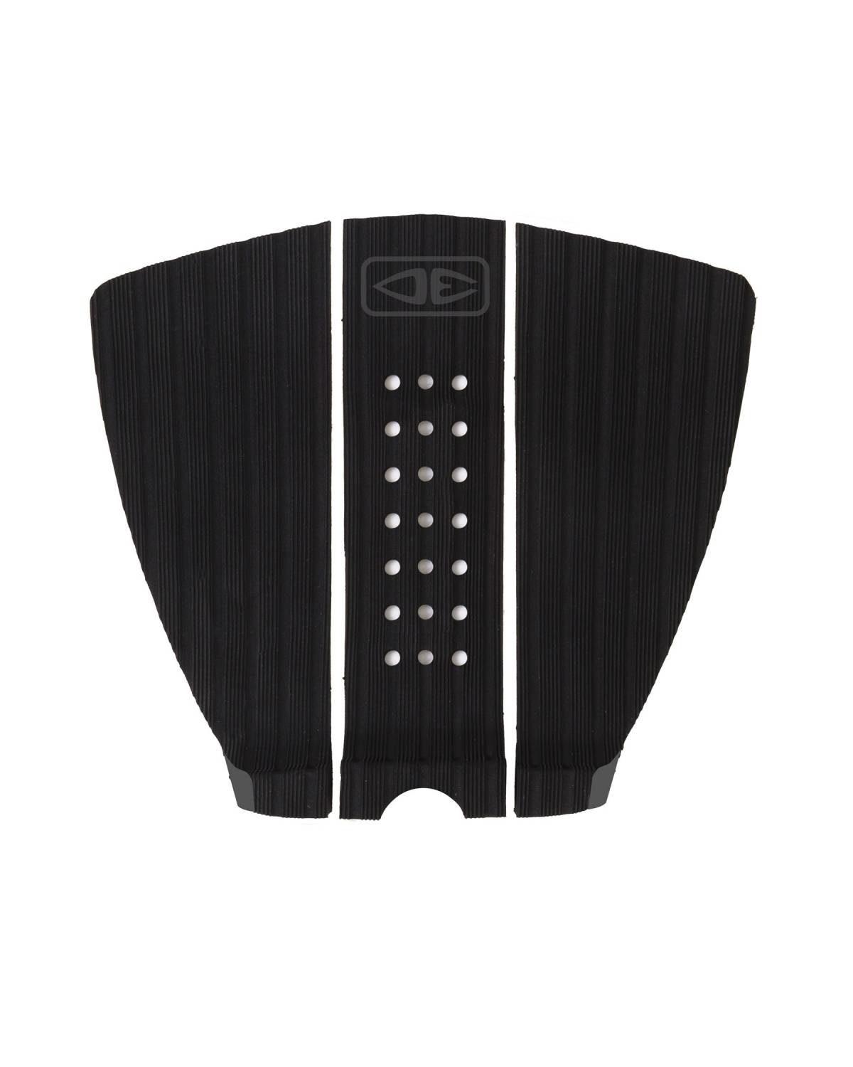 Black 3-piece surfboard tail pad