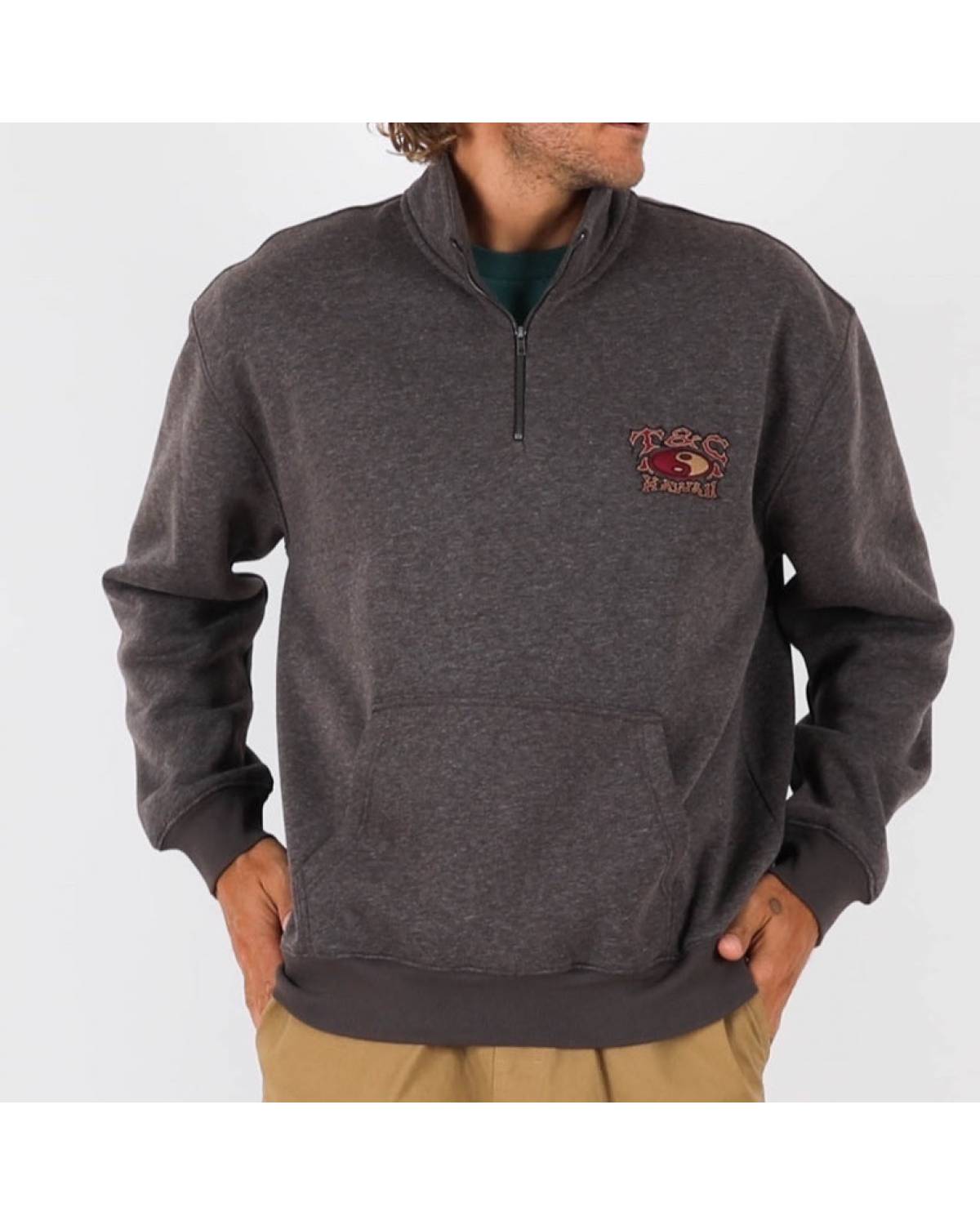 Thruster 1/4 Zip - Vintage Smoke