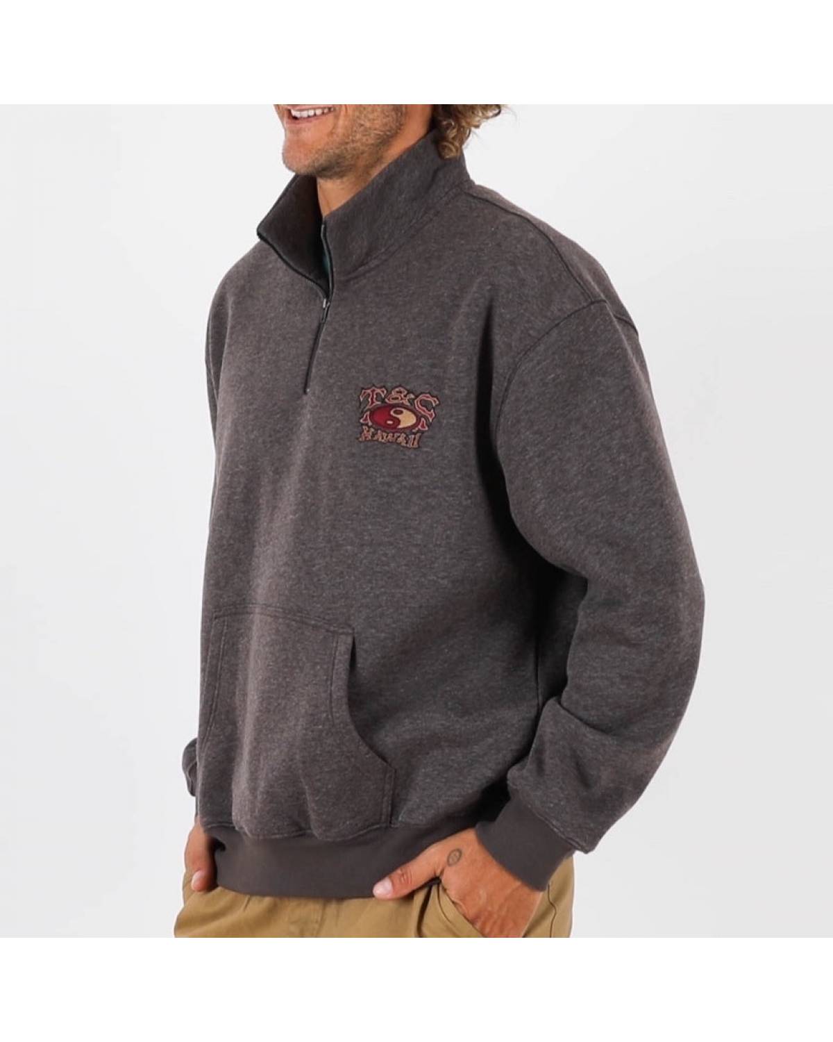 Thruster 1/4 Zip - Vintage Smoke