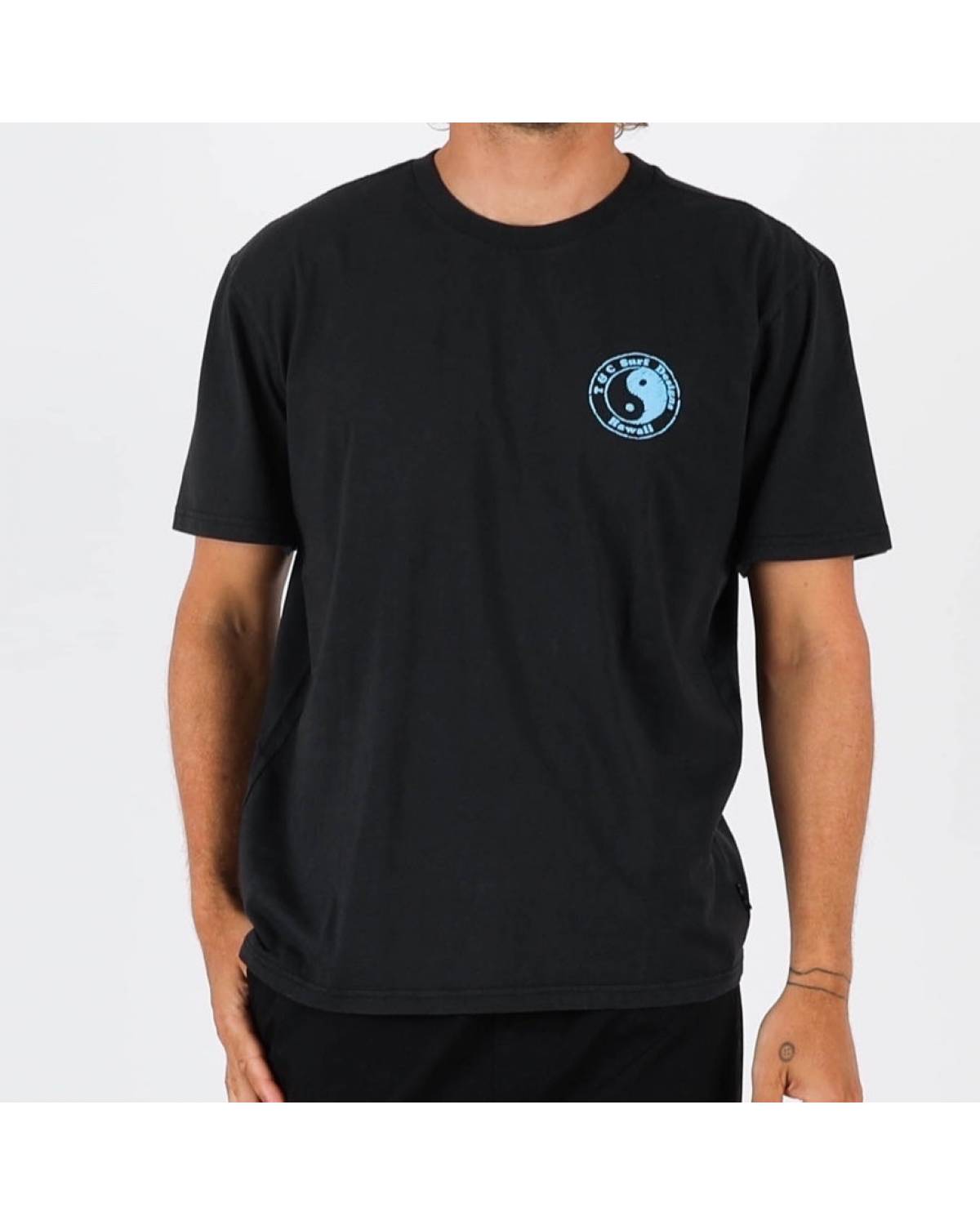 Monochrome Tee - Washed Black/Blue