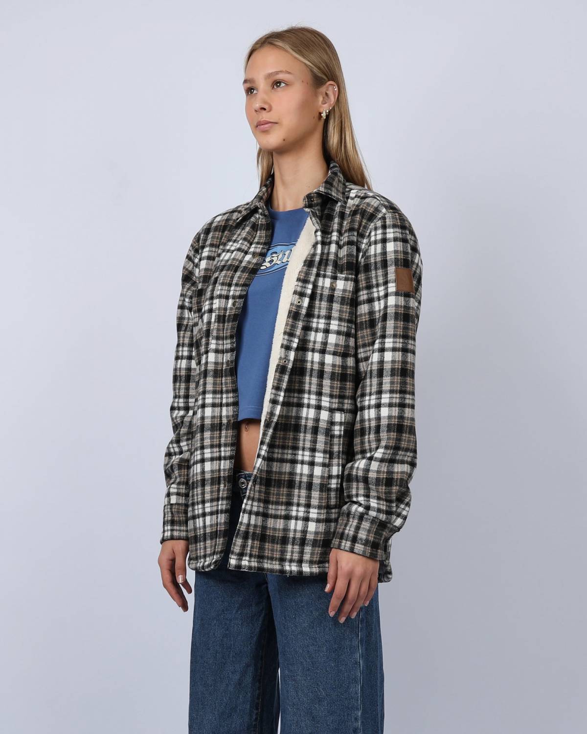 Canyon Sherpa Shacket - Charcoal