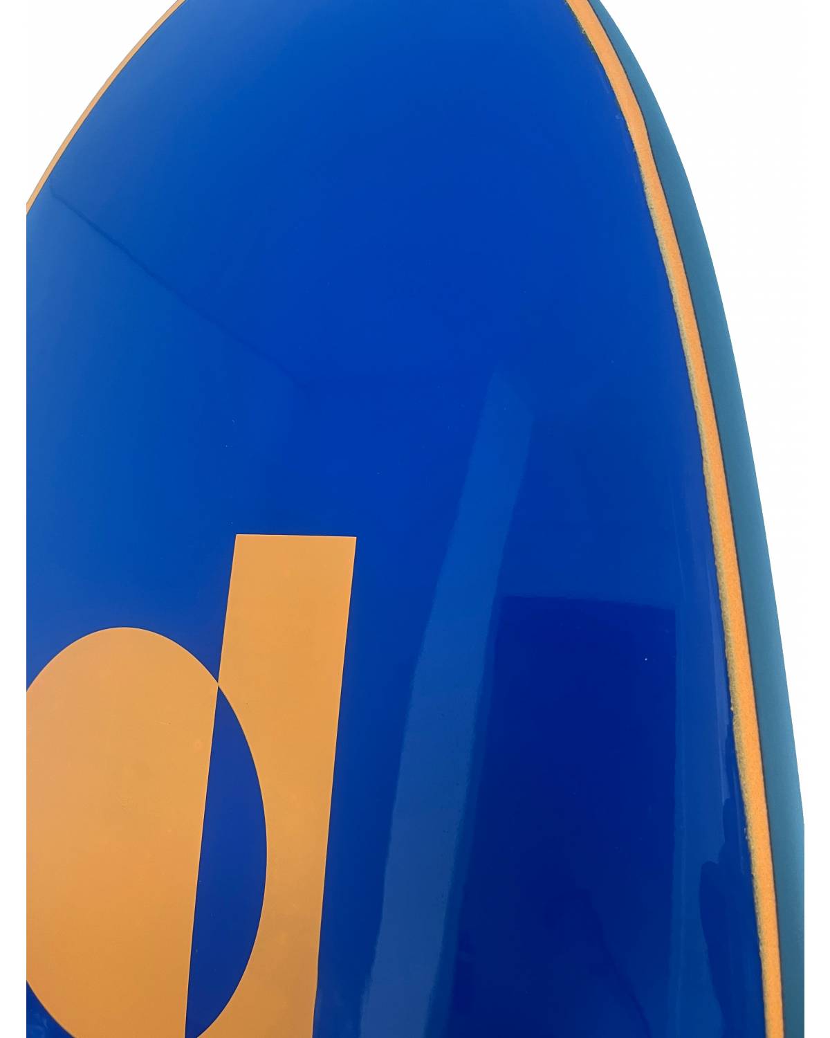 Blue softboard top view