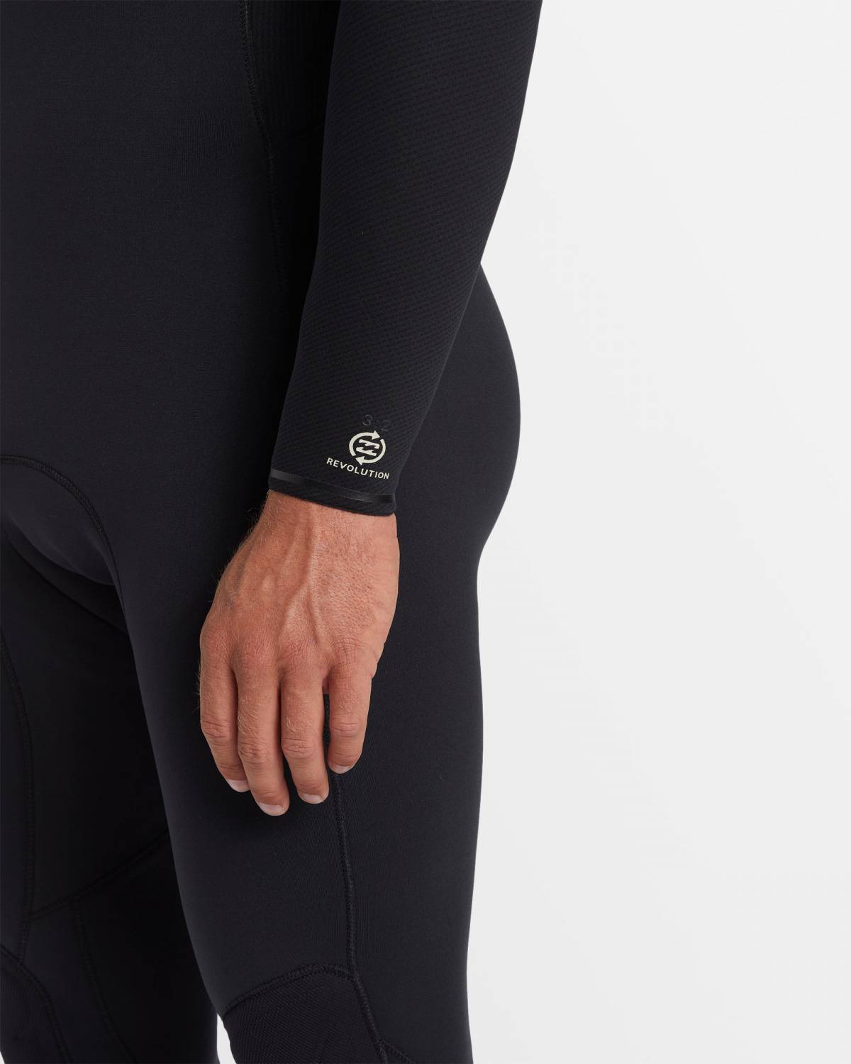Mens 3/2mm Revolution Natural Chest Zip Wetsuit