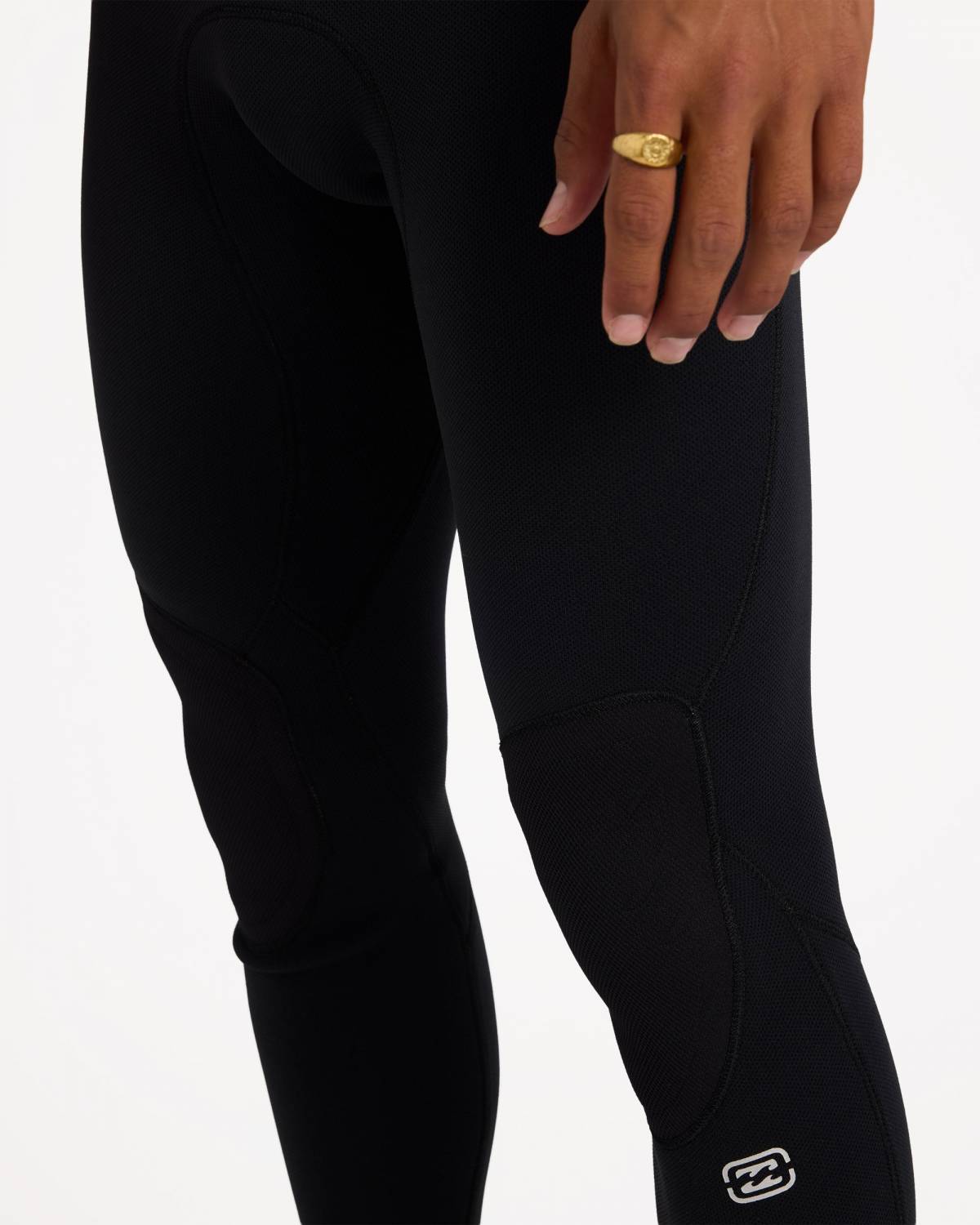 Detail of black wetsuit