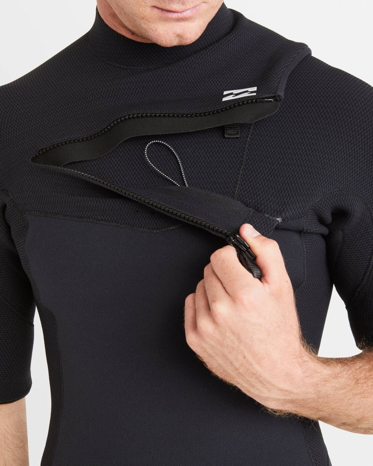 Chest zip detail