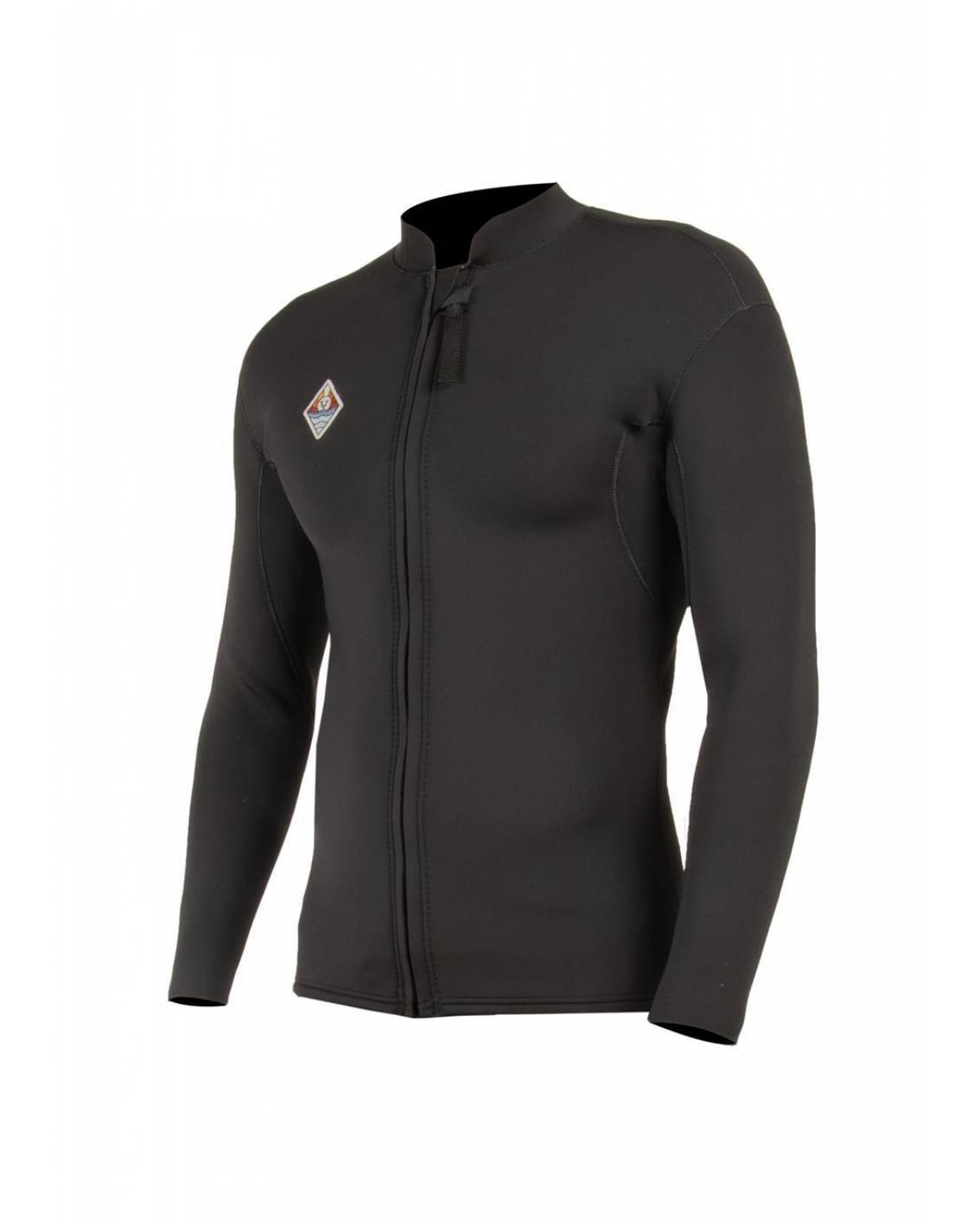Solid Sets 2mm Front Zip Jacket - Black 3