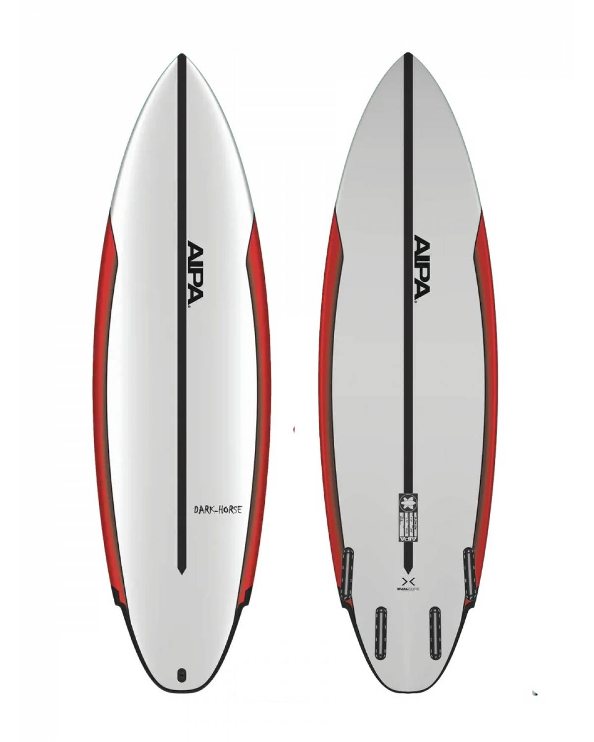 Dark Horse - Dual Core - 5'8" x 19 3/4" x 2 11/16" - 31.08L (Aipa) - 5' 8" x 19 3/4" x 2 11/16" x 31.1L - Futures