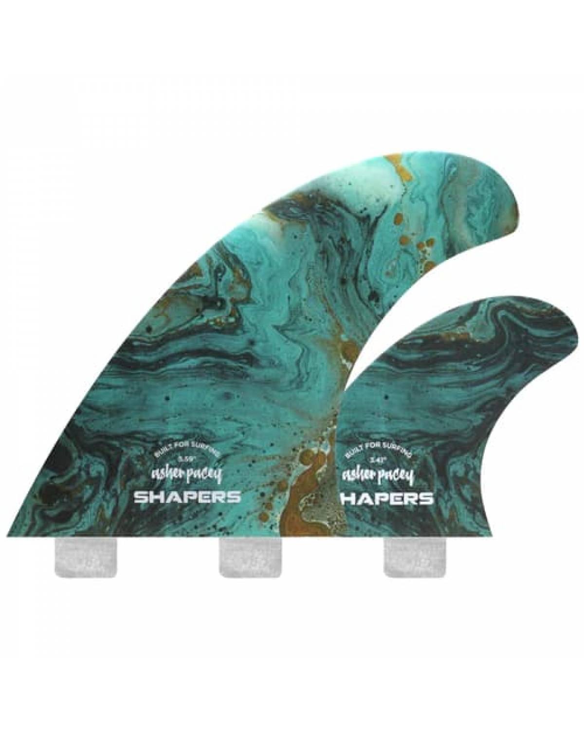 Asher Pacey 5.59" + Stabiliser - FCS-Turquoise