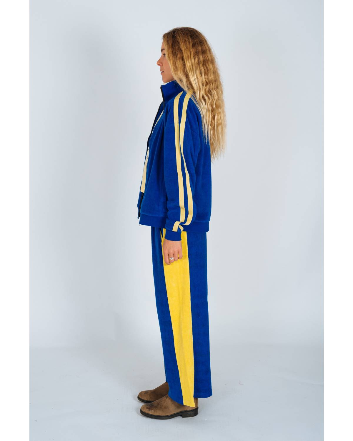 Après Surf Panel Pant in Blue & Yellow - Atmosea