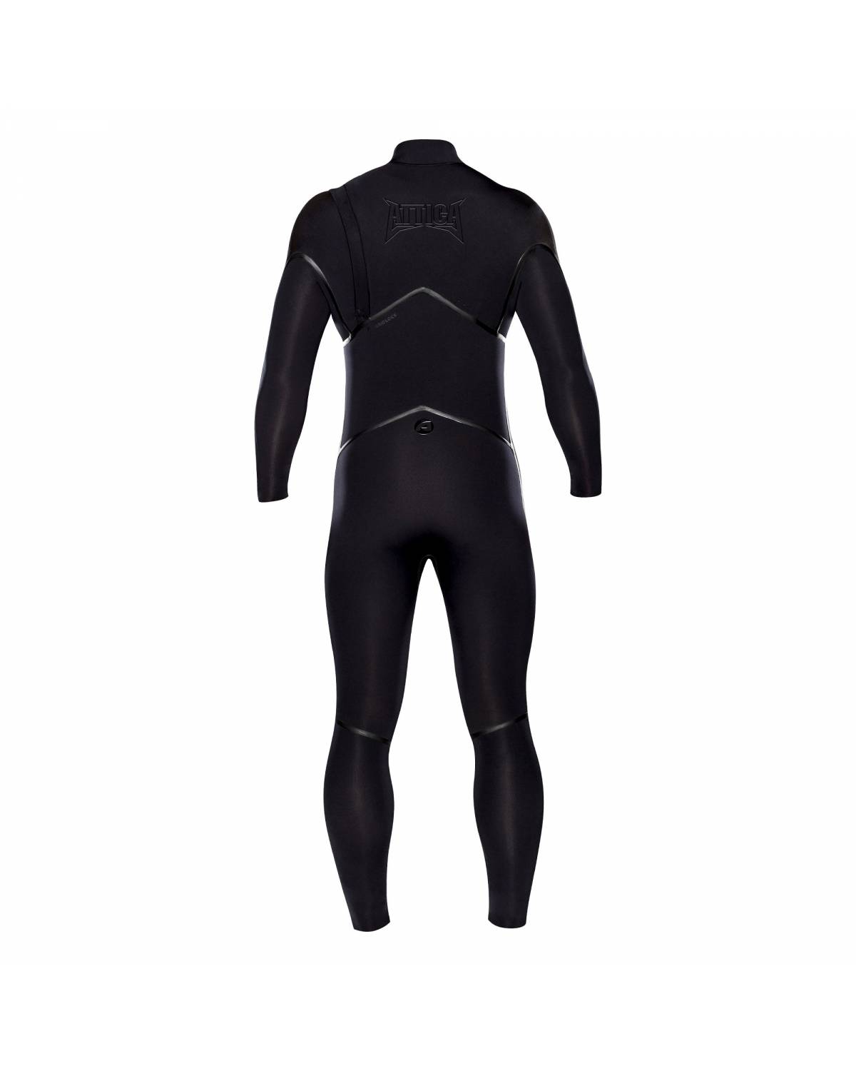 Attica Alpha 3/2 Zipperless Steamer - Black/Black  back